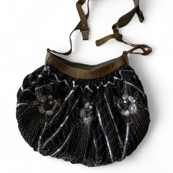 Vintage Archive early 2000s Y2K Diesel Beaded Utility Shoulder 